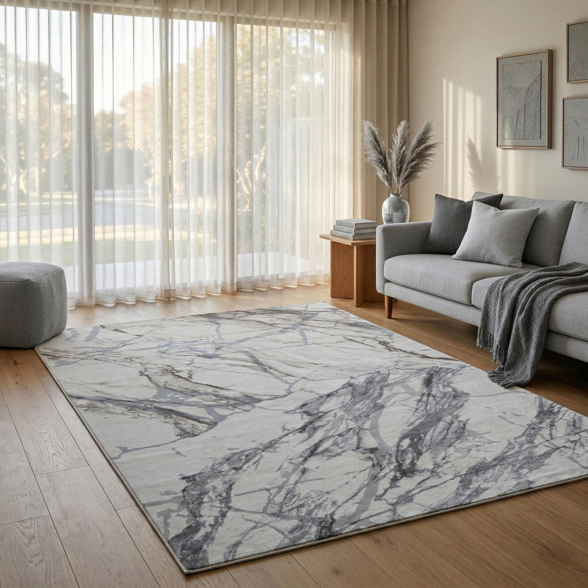 VINTAGE-TEPPICH ALEGRA 120/170 cm Grau - Hellgrau, Naturmaterialien/Textil (120/170cm) - Consilio Concept