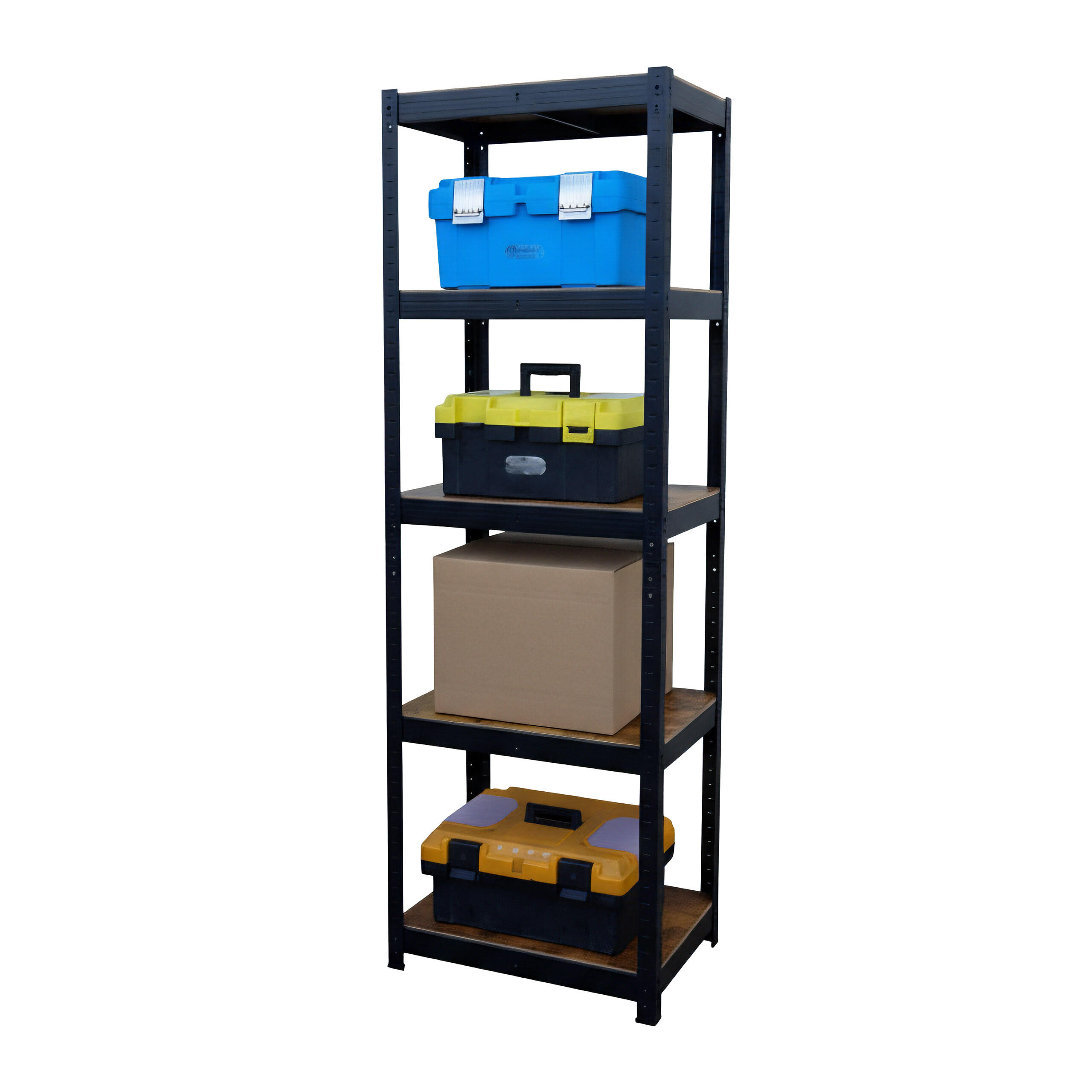 SCHWERLASTREGAL - Multicolor, Holzwerkstoff/Kunststoff (60/180/30cm) - Relaxdays