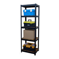 SCHWERLASTREGAL - Multicolor, Holzwerkstoff/Kunststoff (60/180/30cm) - Relaxdays