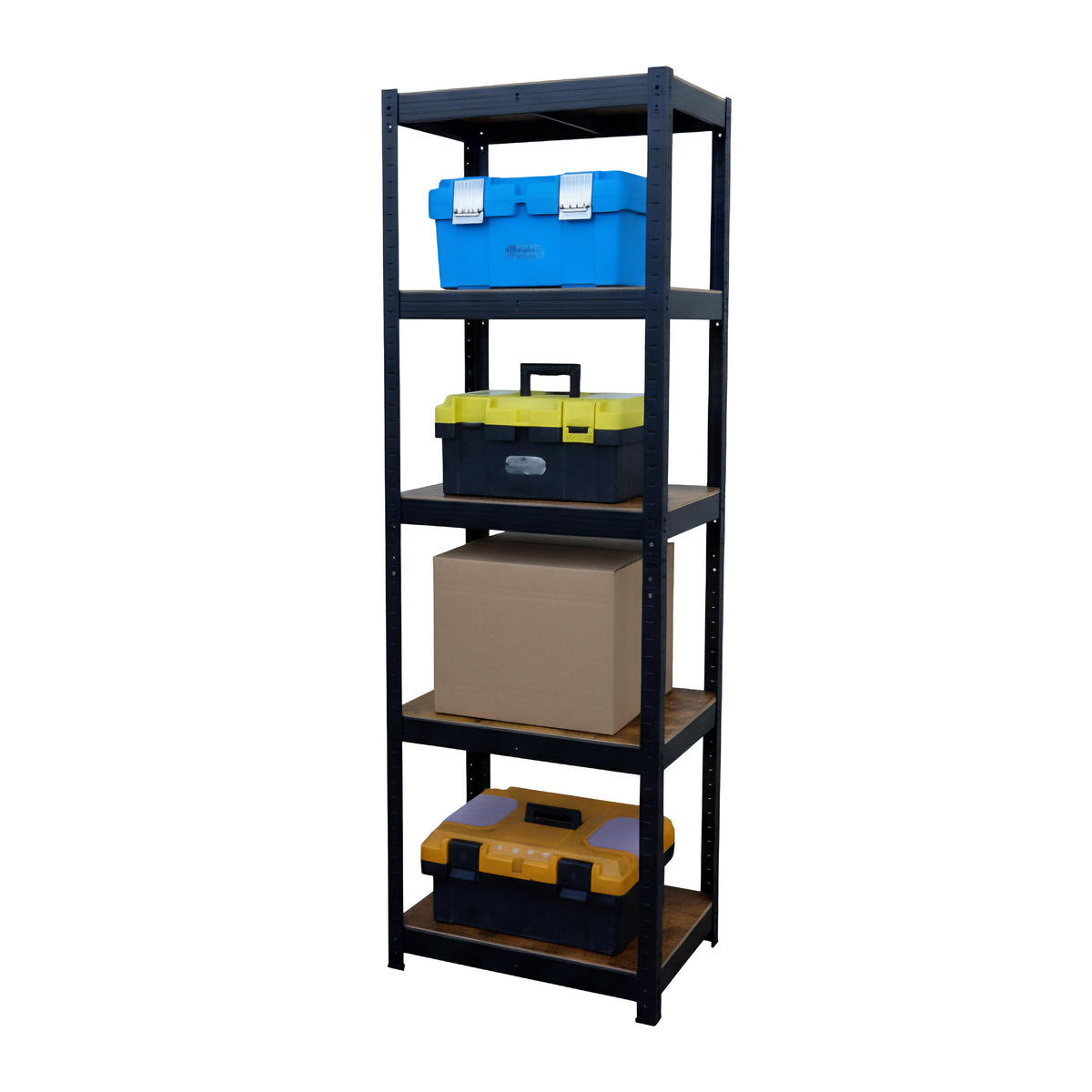 SCHWERLASTREGAL - Multicolor, Holzwerkstoff/Kunststoff (60/180/30cm) - Relaxdays