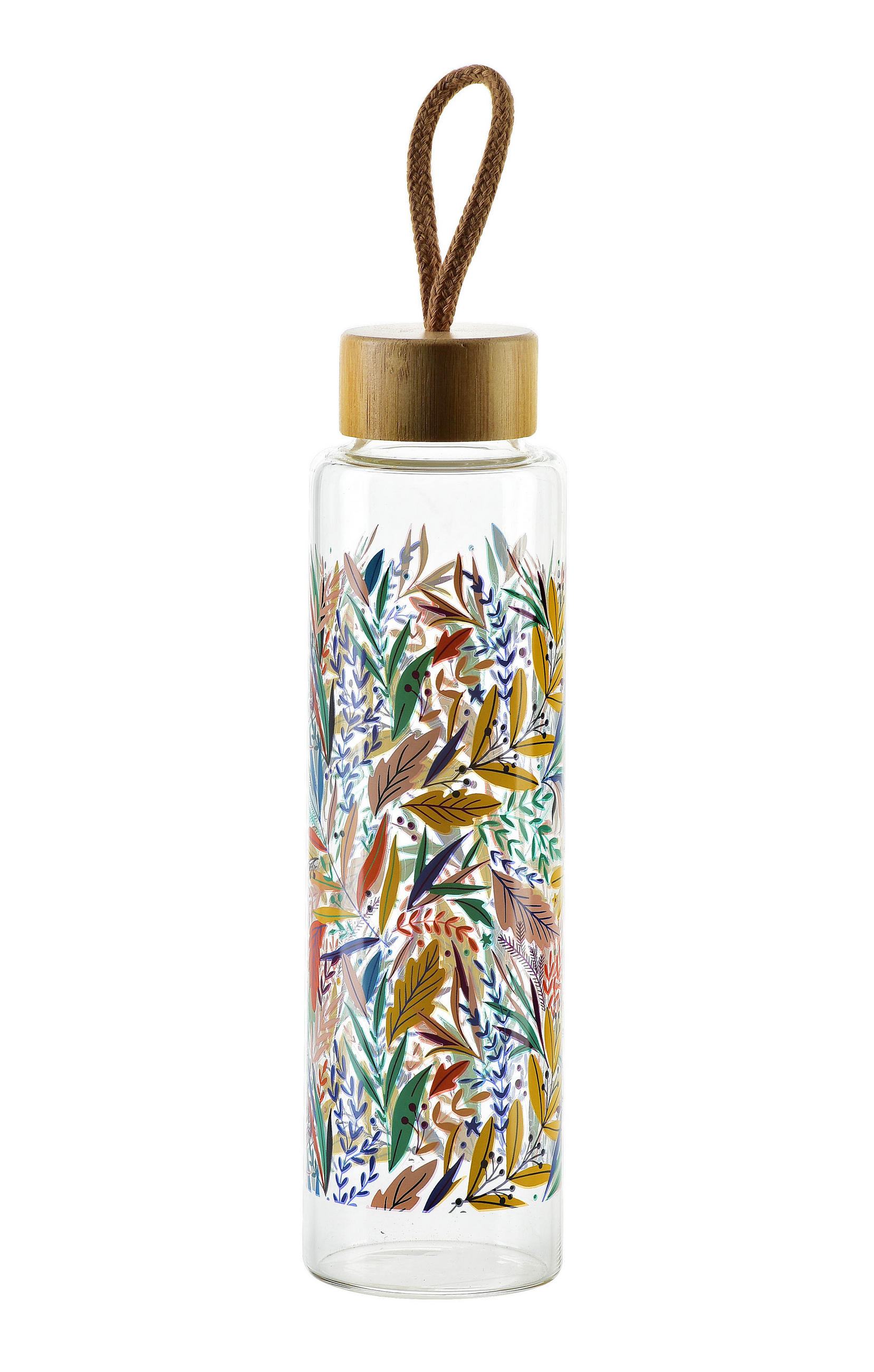 TRINKFLASCHE Hollie Braun 7/7/24 cm Glas - Braun, Glas (0.6L) - Mondex