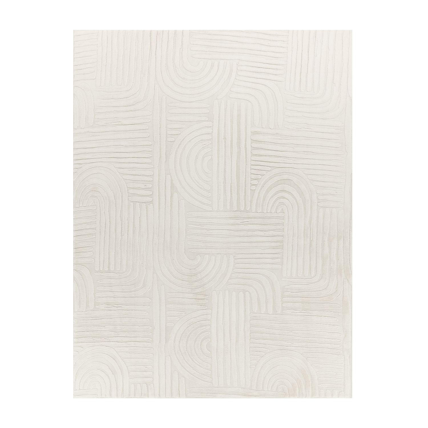 FLACHWEBETEPPICH Boho Creme 80 x 150 cm - Creme, Kunststoff (80/150cm) - TT Home