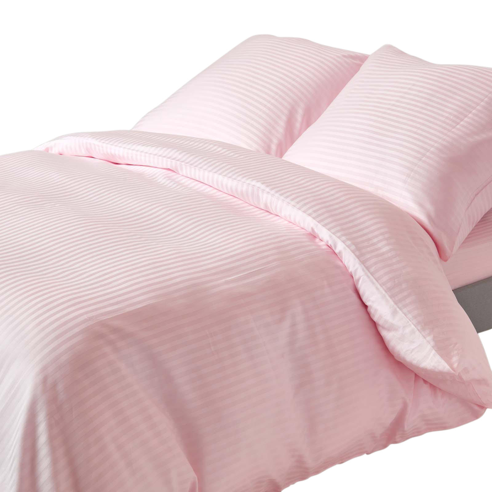 BETTWÄSCHE Damast Fadendichte 330 - Rosa, Textil (240/220cm) - Homescapes