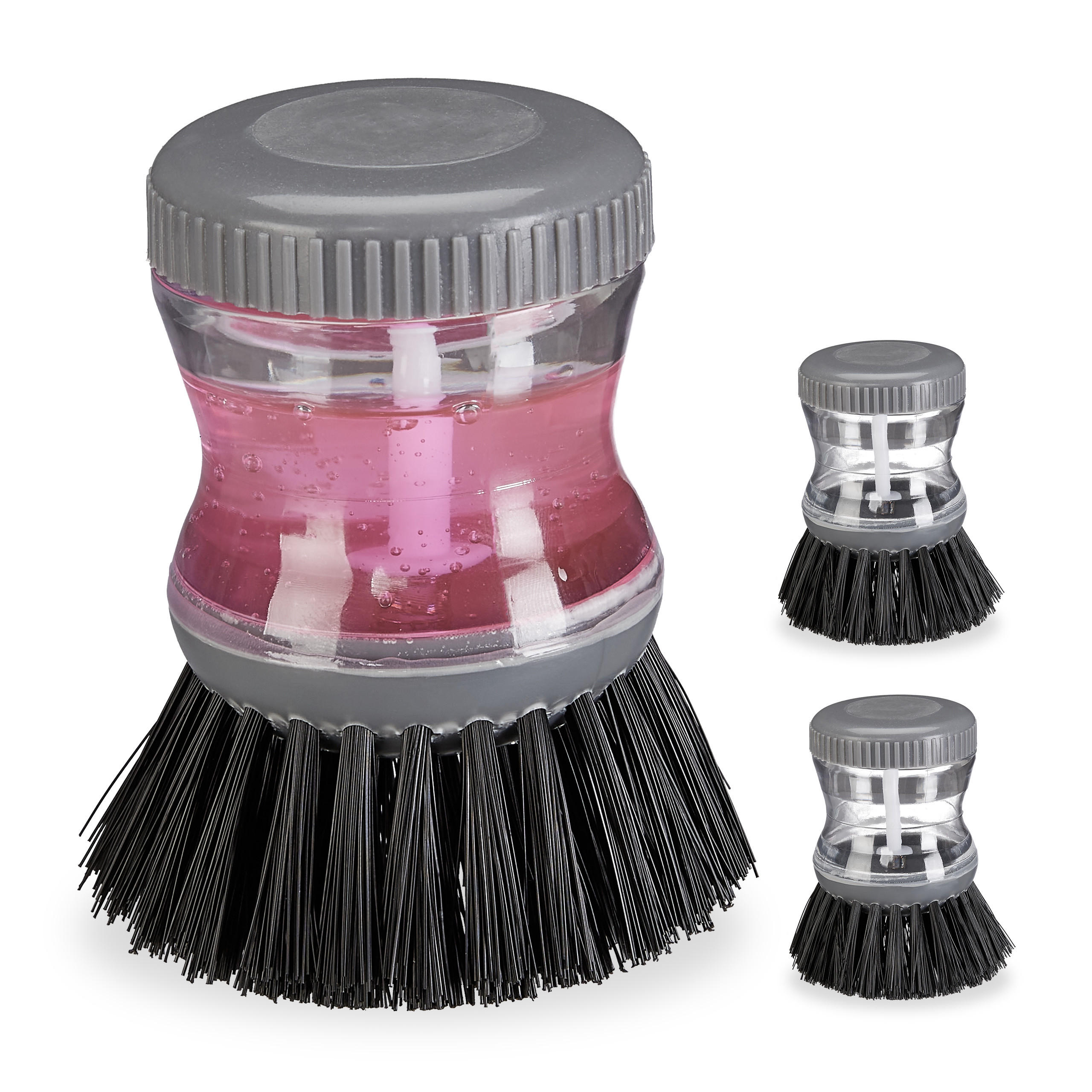 3XSPÜLBÜRSTE - Multicolor, Kunststoff - Relaxdays