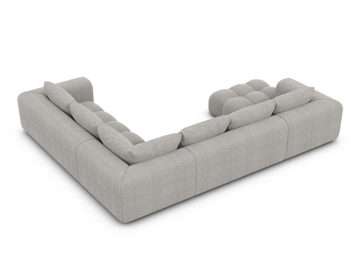 WOHNLANDSCHAFT Casaluna U-Form Hellgrau Strukturstoff - Hellgrau, Kunststoff (338/88/267cm)