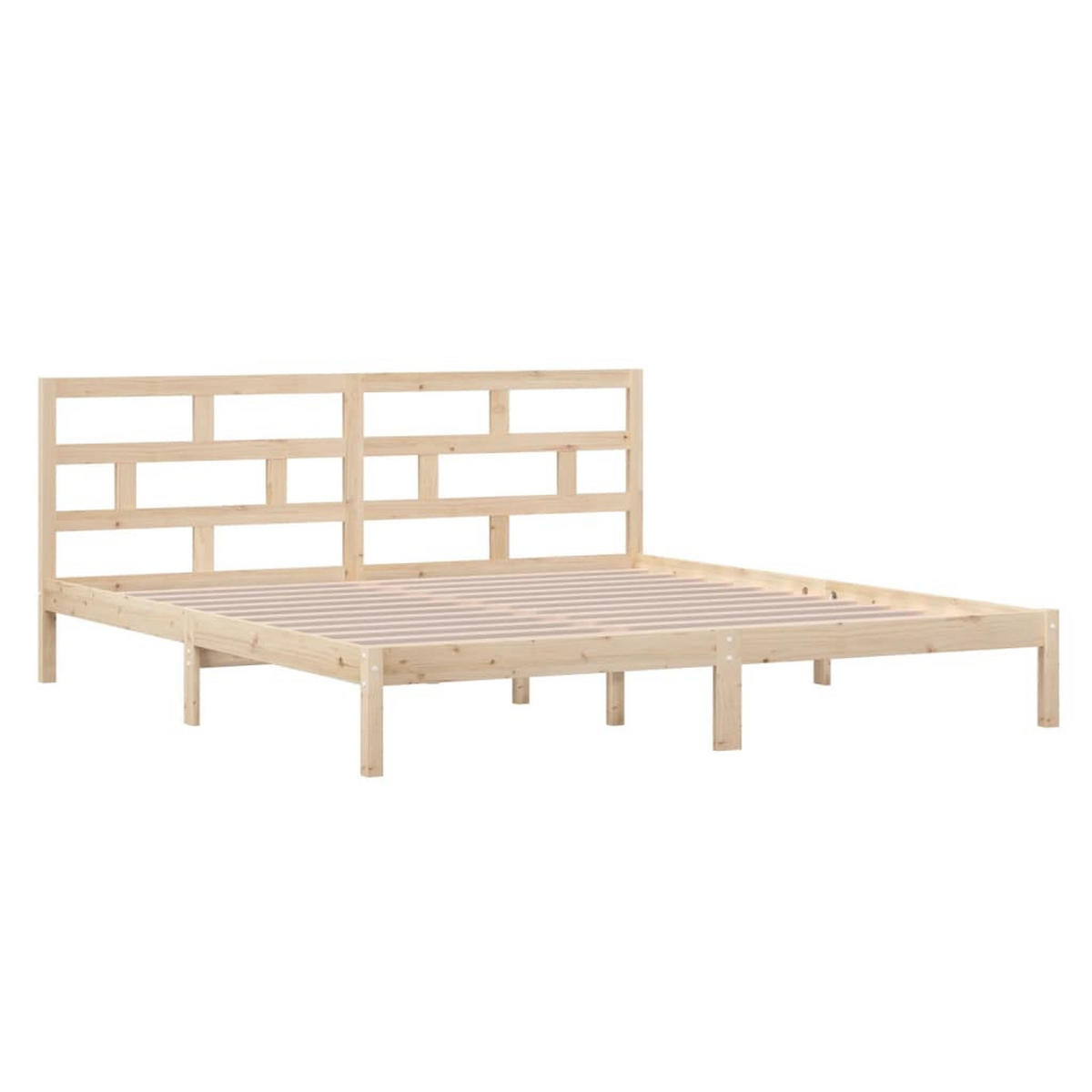 BETT Keener 146/195.5 cm - Braun, Holz (140/190cm) - Nettlife