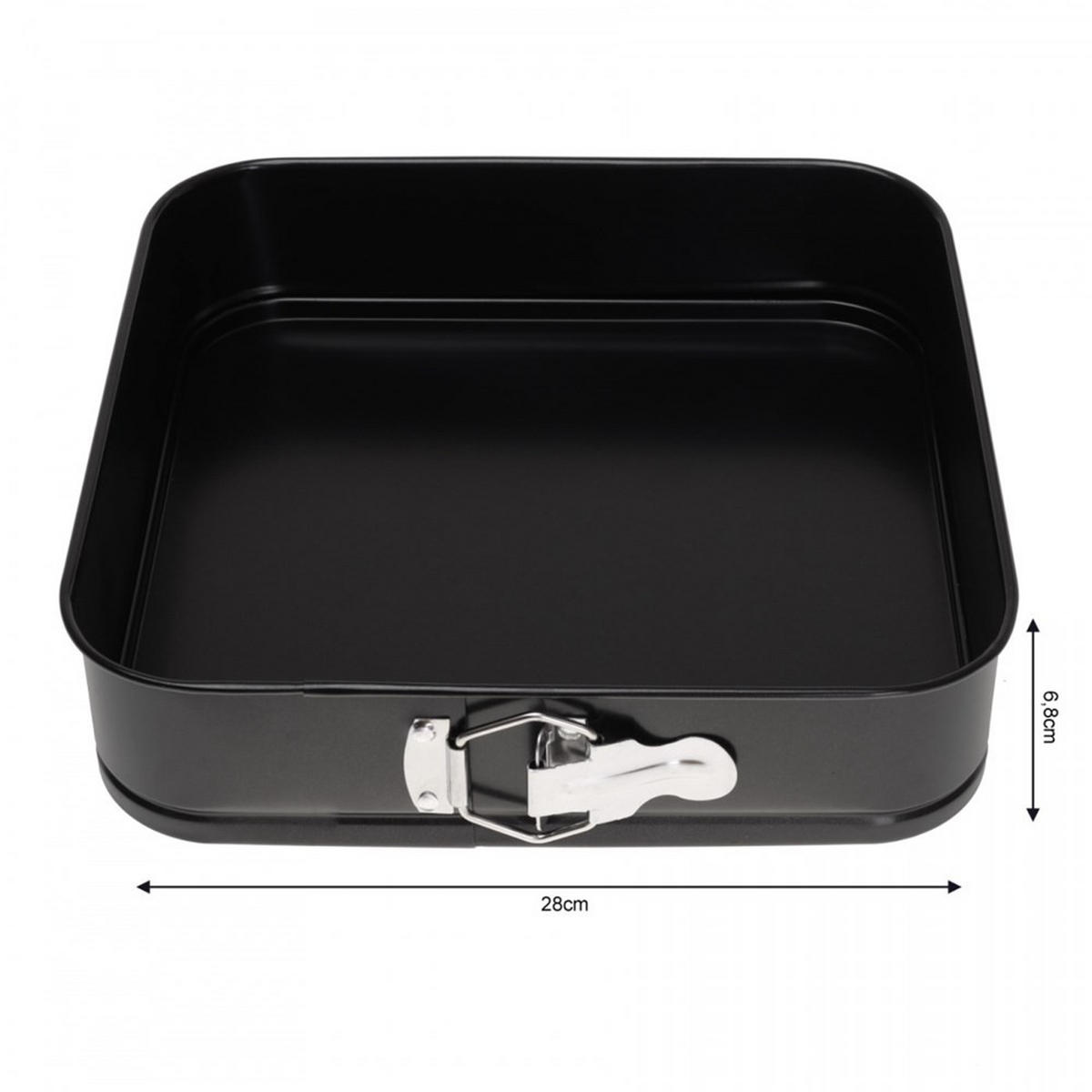 BACKFORM Schwarz 28/28/6.8 cm KH1541 - Schwarz, Metall (28/6.8/28cm) - Kinghoff 