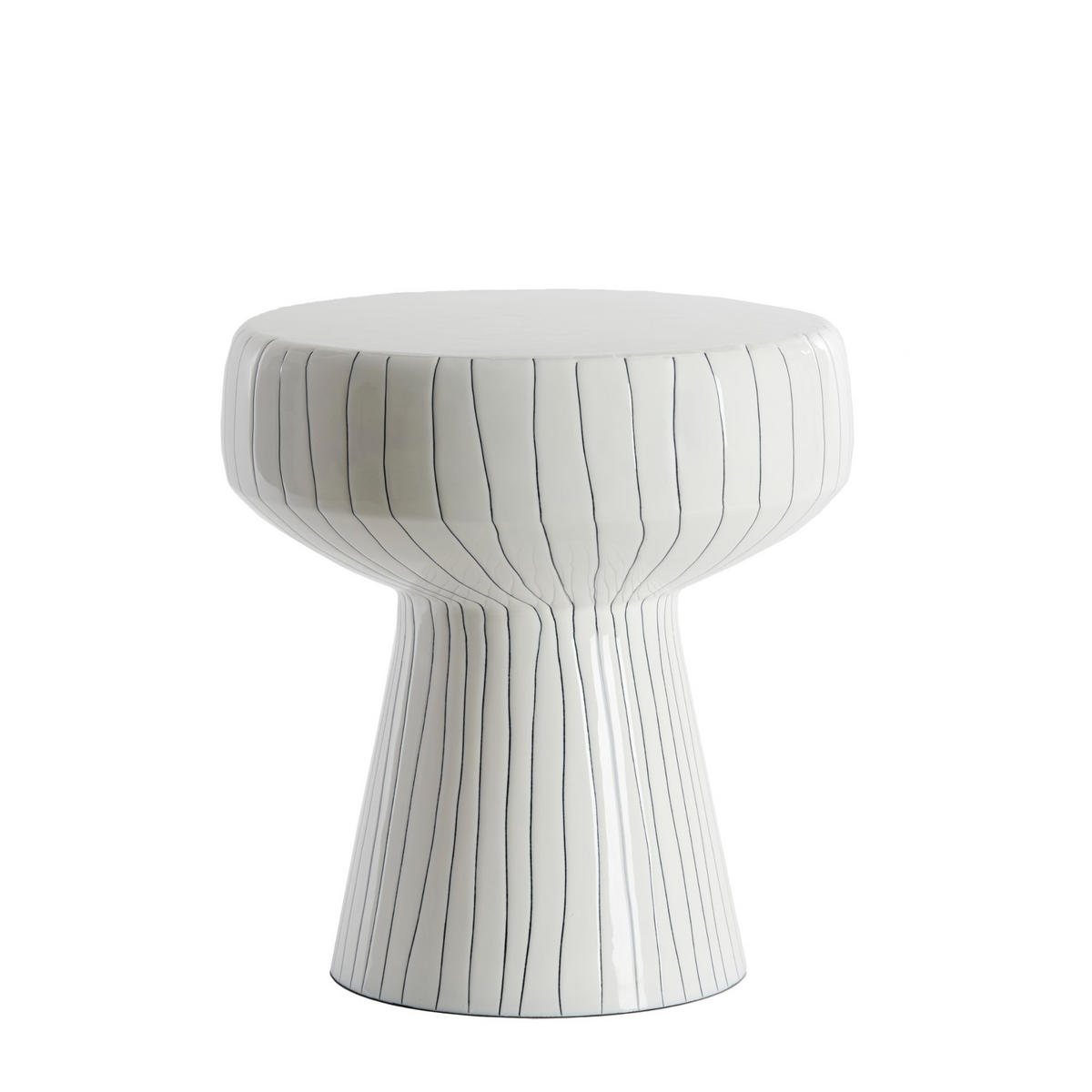 BEISTELLTISCH Dakwa Weiß 38/38/42 cm - Weiß, Metall (38/38/42cm) - Light & Living