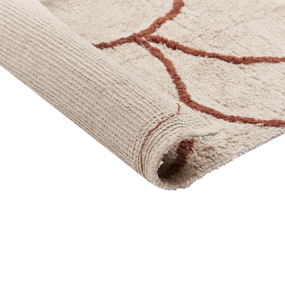 KURZFLOR-TEPPICH Avdan 200/200 cm - Beige, Textil (200/200cm) - Beliani
