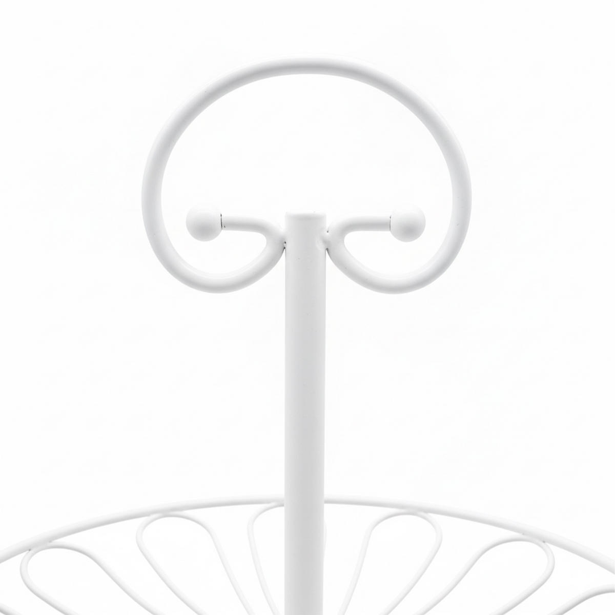 OBST-ETAGERE - Weiß, Metall (30/47cm) - Relaxdays