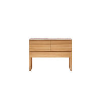 BADEZIMMERMÖBEL Edgar Rosa aus Teak - Pink, Holz (120/90/46cm) - Tikamoon