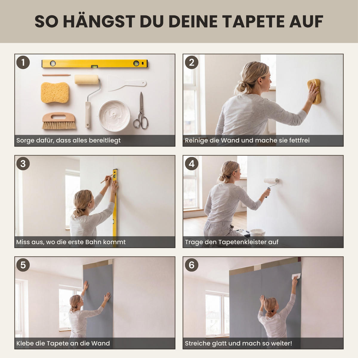 TAPETE - Unis - Abstrakt - Bordeaux - Linien - 200x280 cm - Multicolor, Papier (200/280cm) - OnlyWow