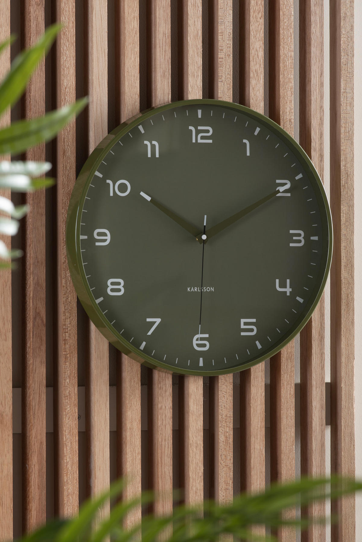 WANDUHR Orgullo Ø40 cm - Grün, Metall (40/4.3/40cm) - Karlsson