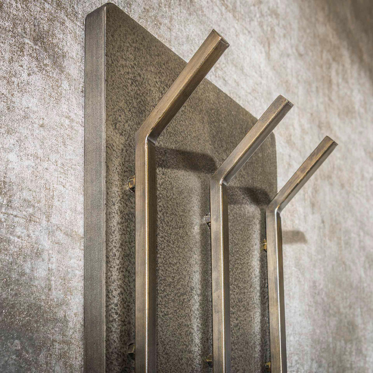 WANDGARDEROBE Ferro Braun 12/35/100 cm - Braun, Metall (35/100/12cm) - Hoyz Collection