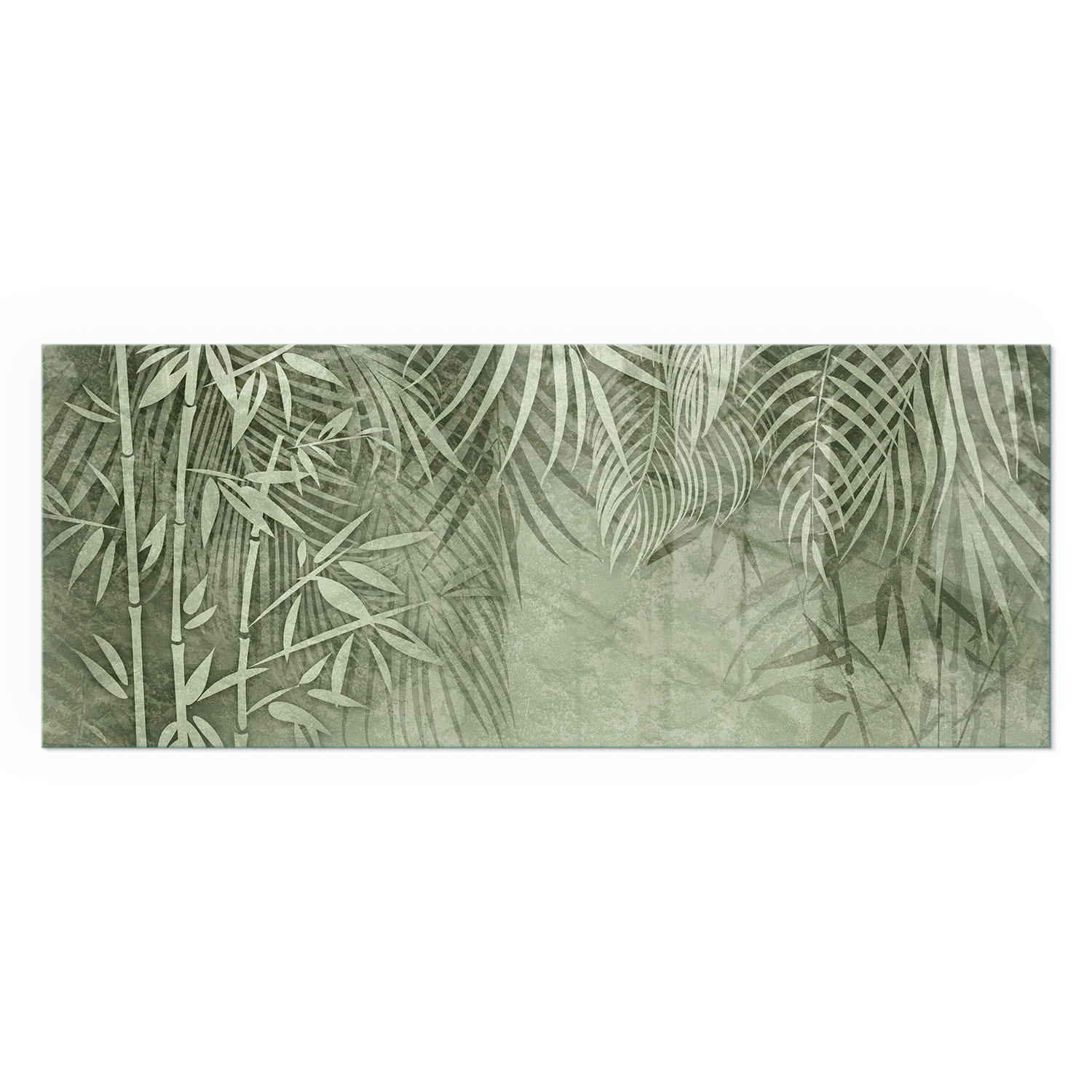 GLASPLATTE für Kamin 125x50 cm - Grün, Glas (125/50/0.4cm) - TULUP