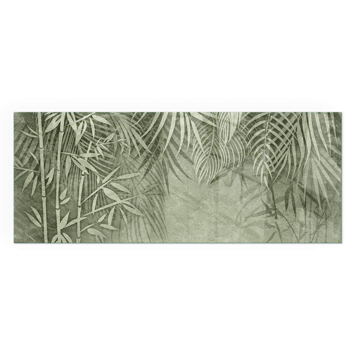 GLASPLATTE für Kamin 125x50 cm - Grün, Glas (125/50/0.4cm) - TULUP