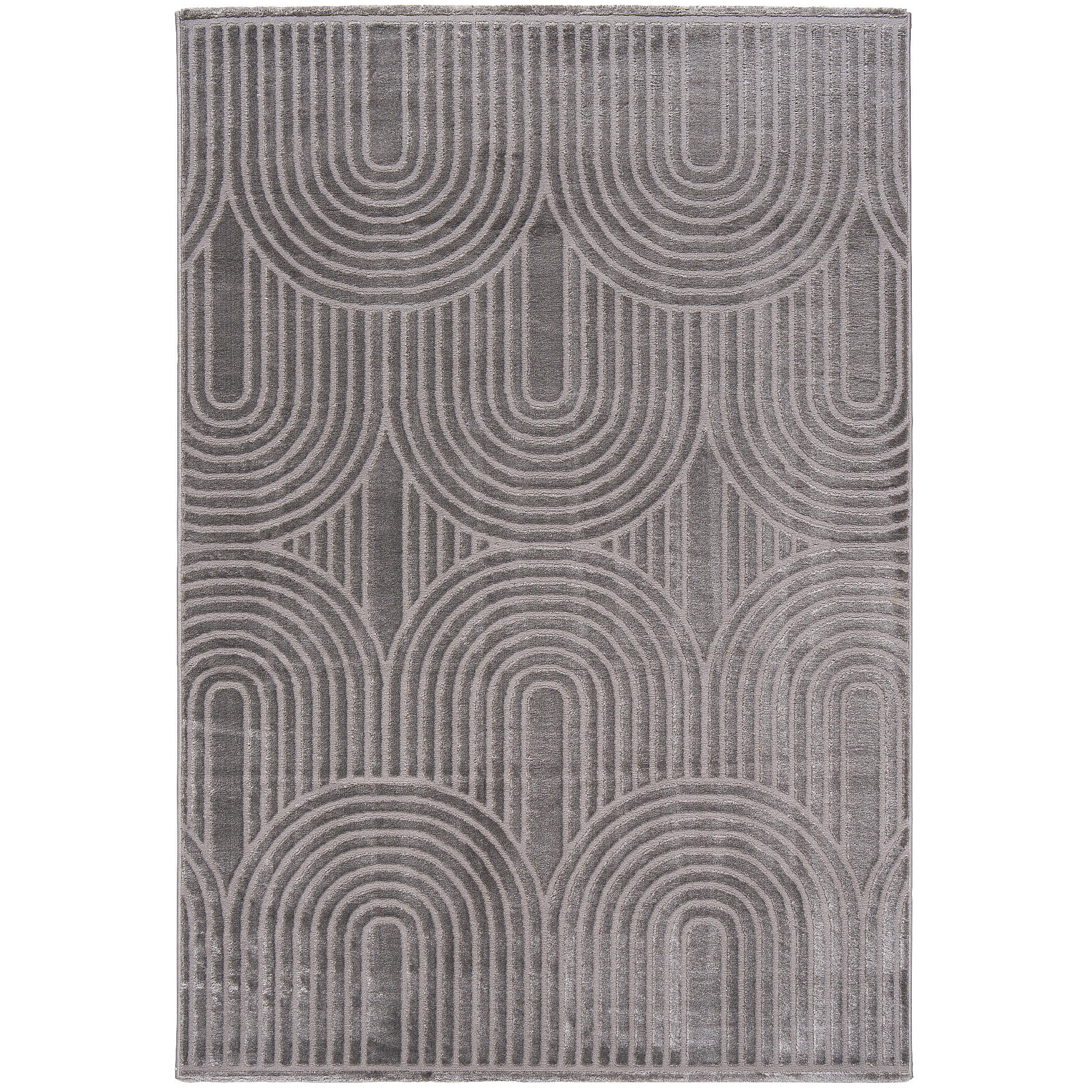 TEPPICH LUCIA SOFT - Anthrazit, Textil (140/200cm) - Pergamon
