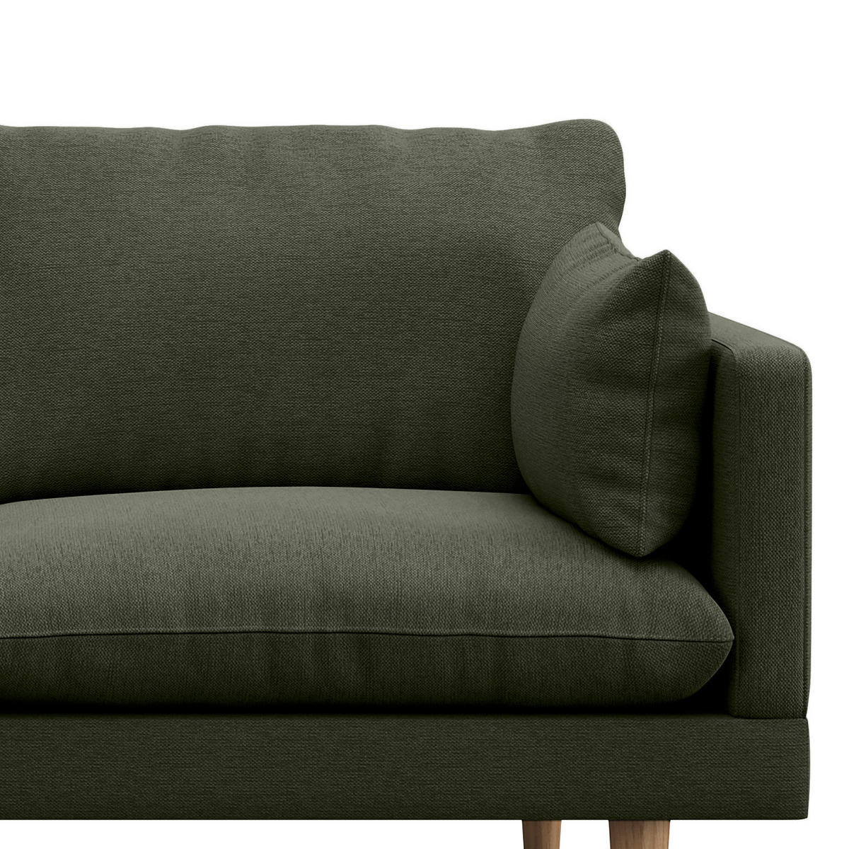 2-SITZER SOFA - Webstoff - Grau, Textil (162/83/85cm) - home24
