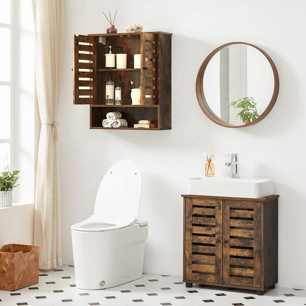 HÄNGESCHRANK - Braun, Holzwerkstoff (20/70/60cm) - Hansiro