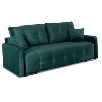 SCHLAFSOFA FAVIO Zweisitzer Grün - Grün, Holz/Textil (212/96/103cm) - makarowski meble