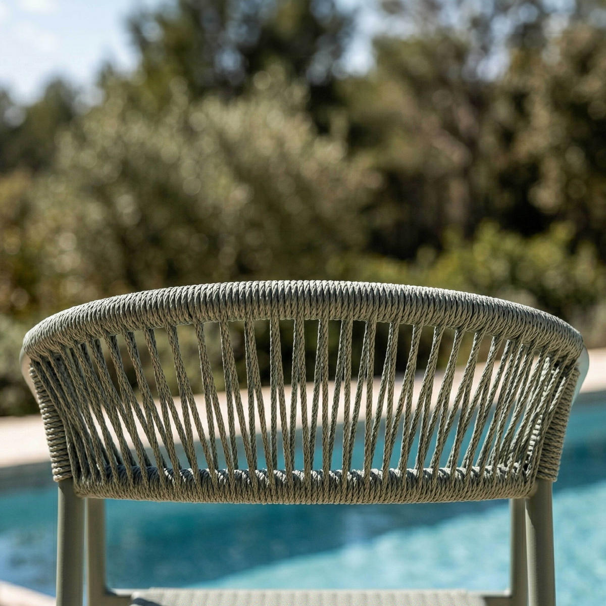 GARTENSTUHL, Nocera, grün - Grün, Metall (59.5/79/55cm) - Oviala