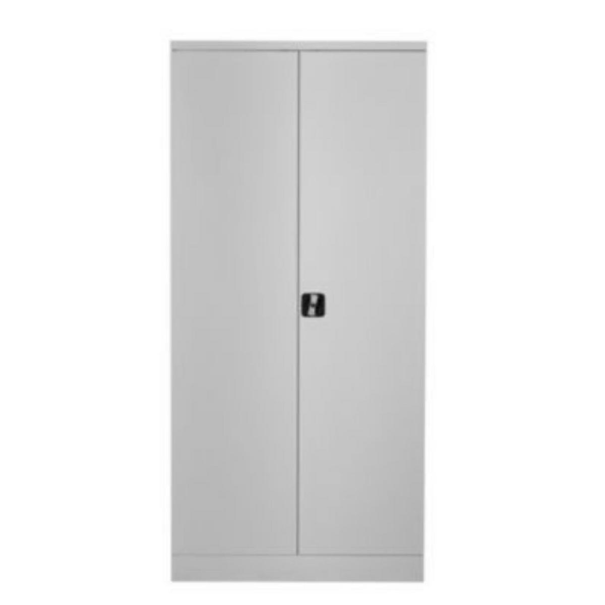 STAHLSCHRANK Bee mit 5 lackierten Fachböden 195x92x42 cm Korpusfarbe Verkehrsweiß Frontfarbe Verkehrsweiß - Weiß, Metall (92/195/42cm)