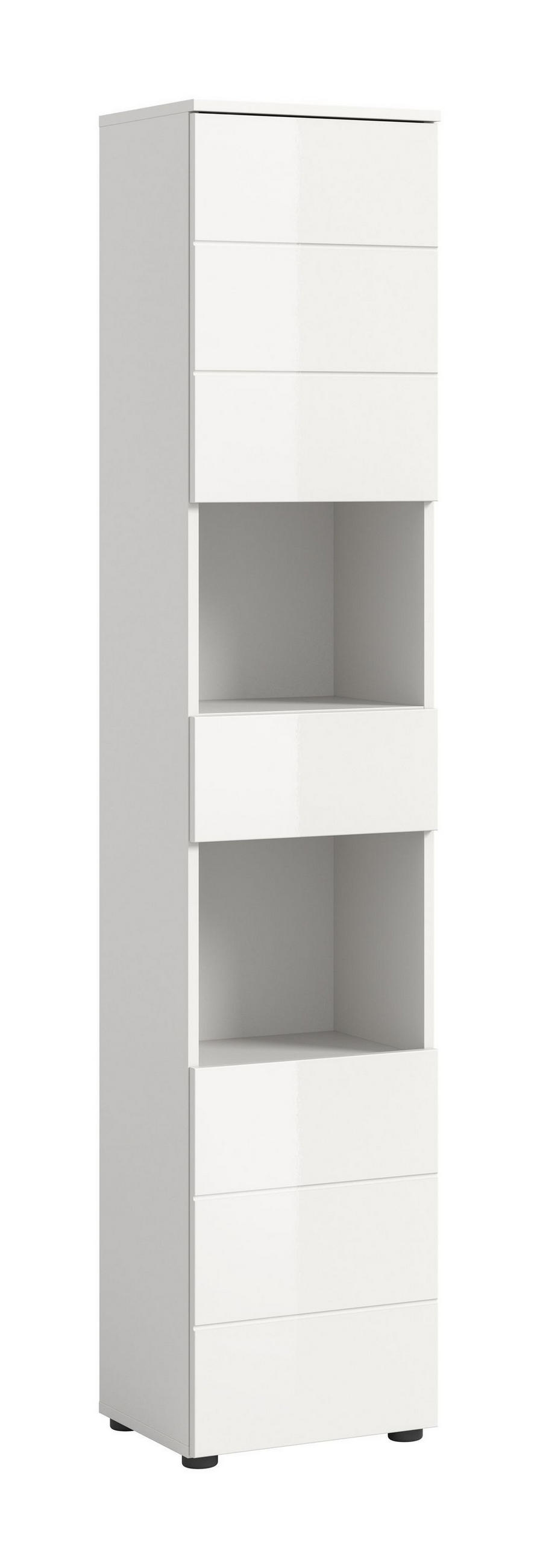 Homes & Jones Hochschrank Weiß 38x190x34 cm