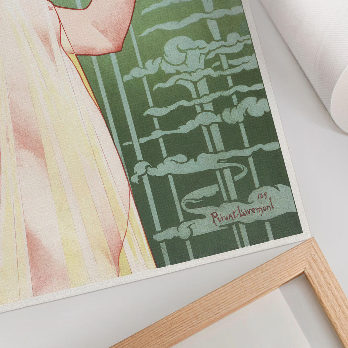 POSTER - 29x42 cm - Privat Livemont - Absinth Robette - Grün, Textil (29/42/0.1cm) - TULUP