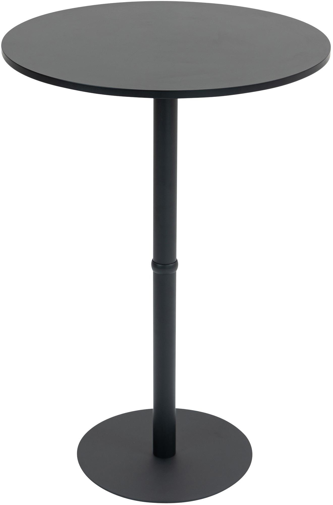 CLP STEHTISCH Schwarz, Schwarz 75cm × 75cm × 110cm