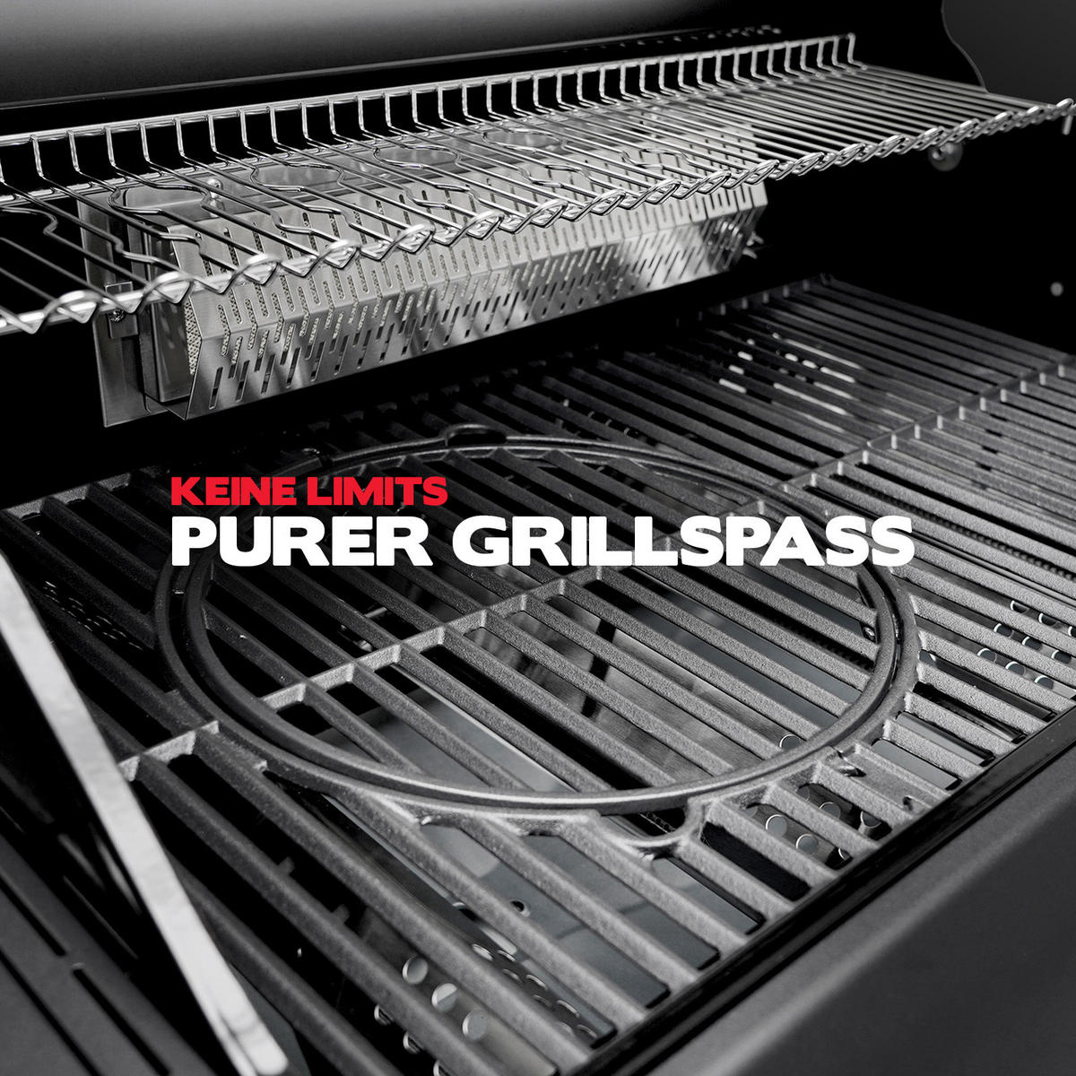 GASGRILL Platinum Yamara Dark 4+2 - Schwarz, Metall (140/117/55cm) - TAINO