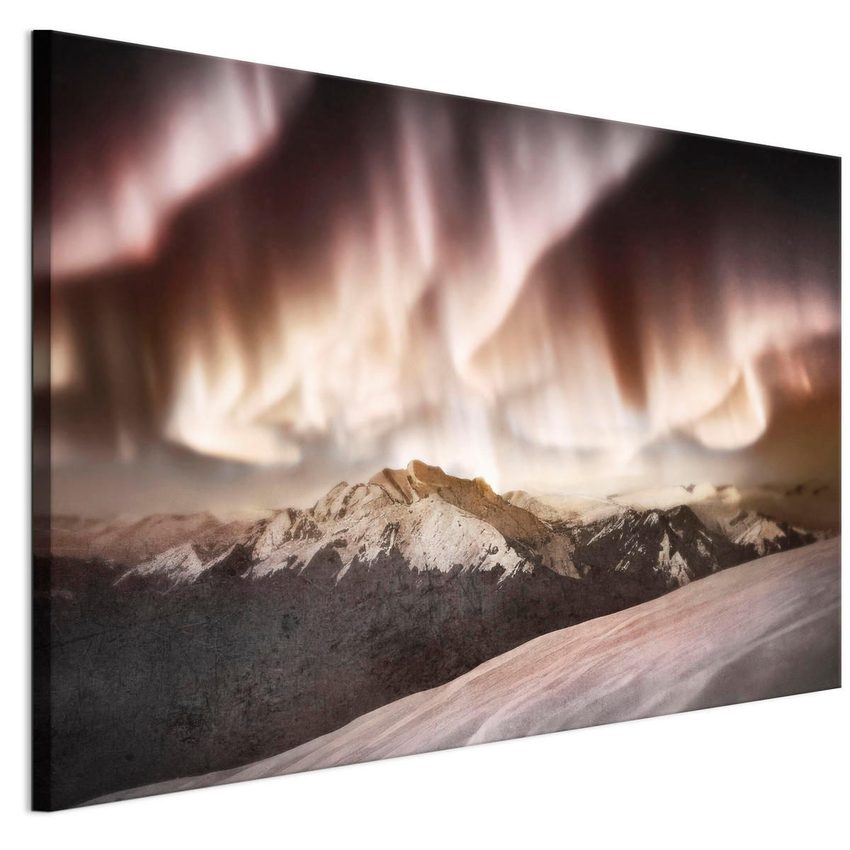 LEINWANDBILD Winter 90x60 cm - Braun, Holz (90/60cm) - LUMASOUL