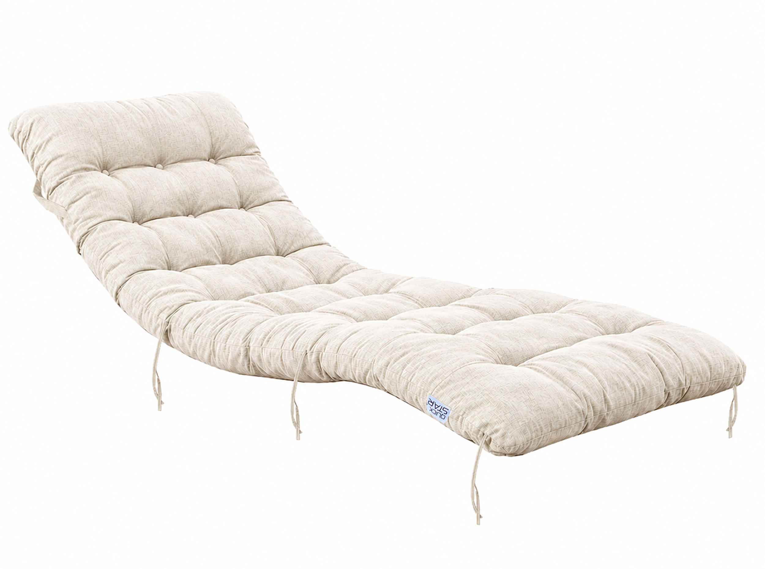LIEGESTUHLAUFLAGE 157/57 cm Creme - Creme, Textil (57/10/157cm) - QUICK STAR