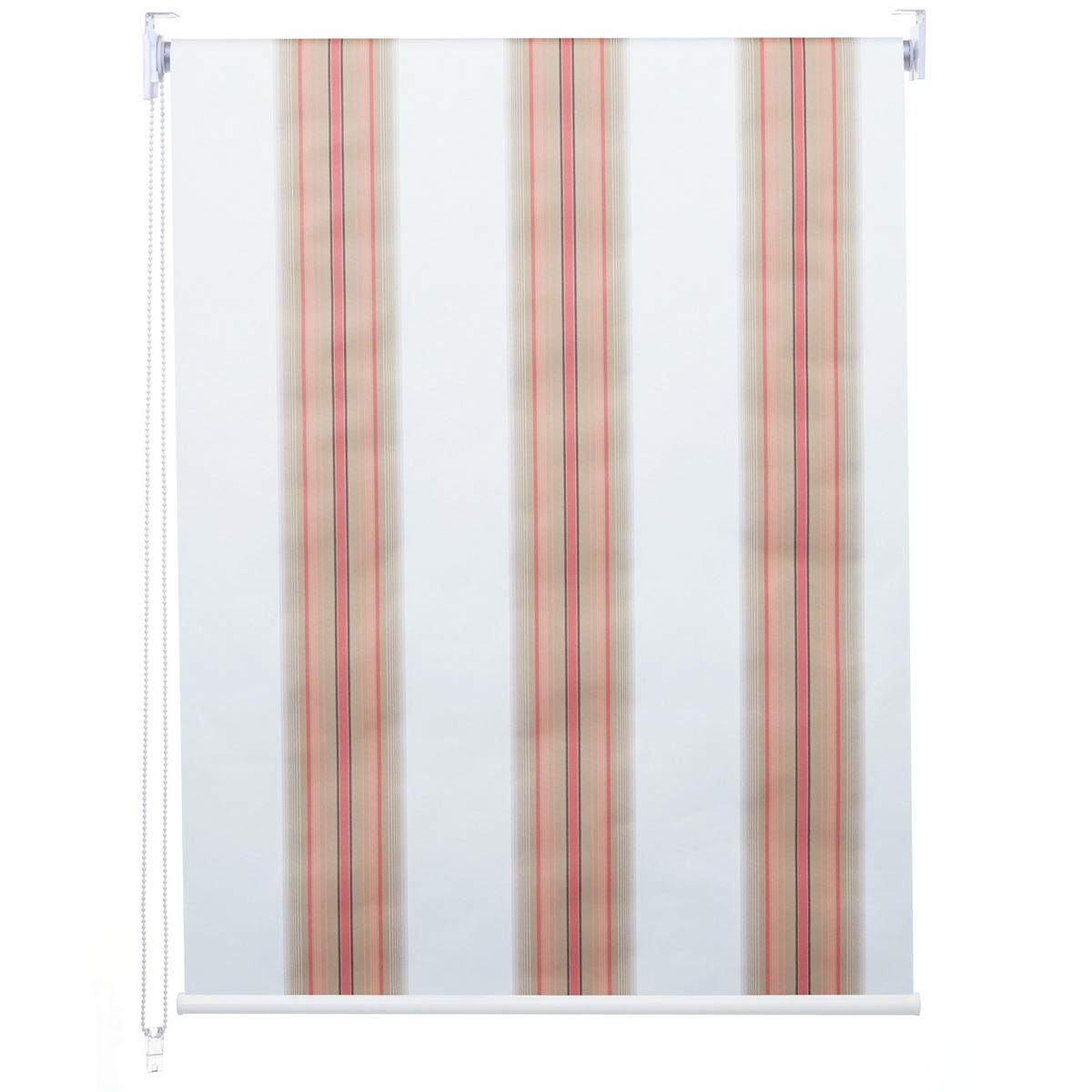 ROLLO Weiß, Rot, Beige - Beige/Rot, Textil (80/230/7cm) - MCW