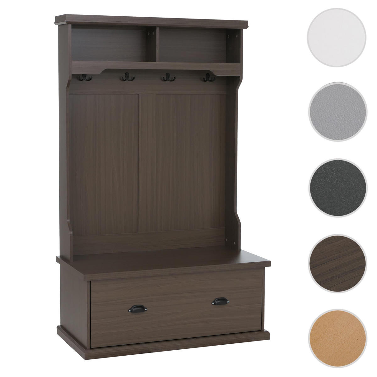 GARDEROBE Braun - Braun, Holz (100/163/47cm) - MCW