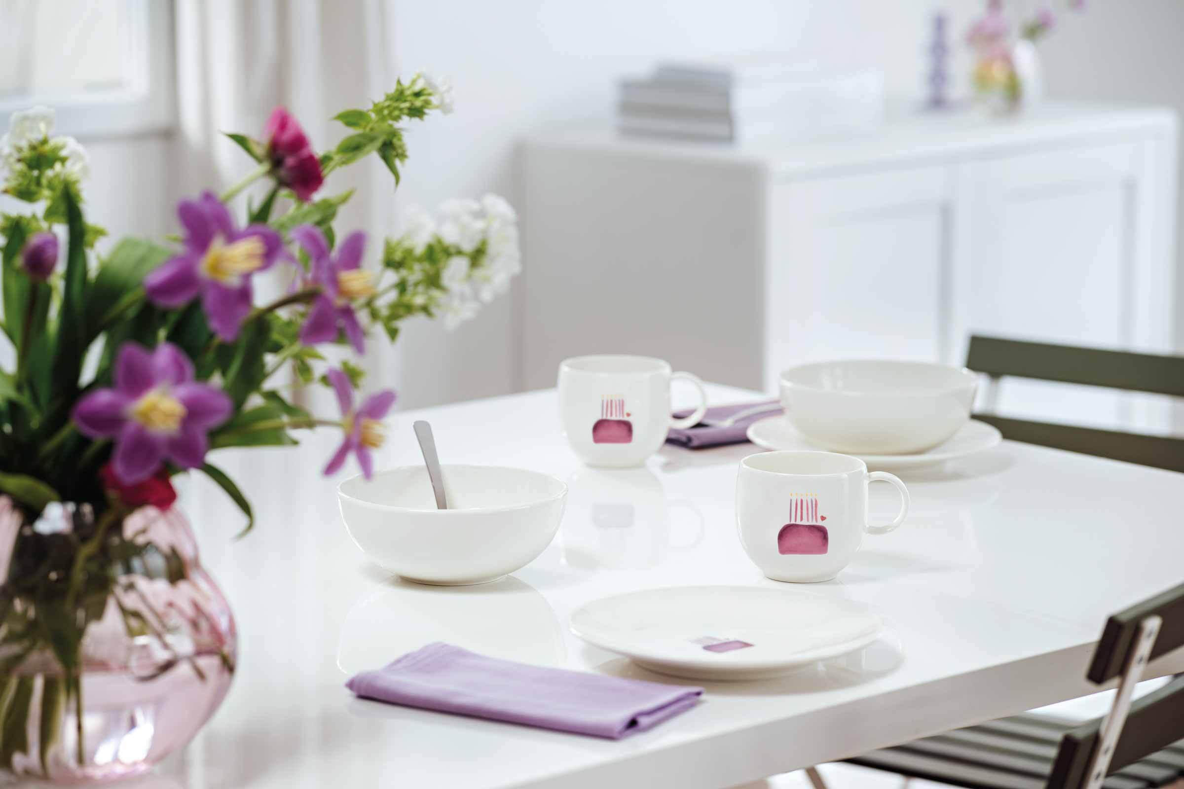 FRÜHSTÜCKSSET HAPPY BIRTHDAY With Love bunt 3er Set - Multicolor, Keramik (1/1/1cm) - Villeroy & Boch