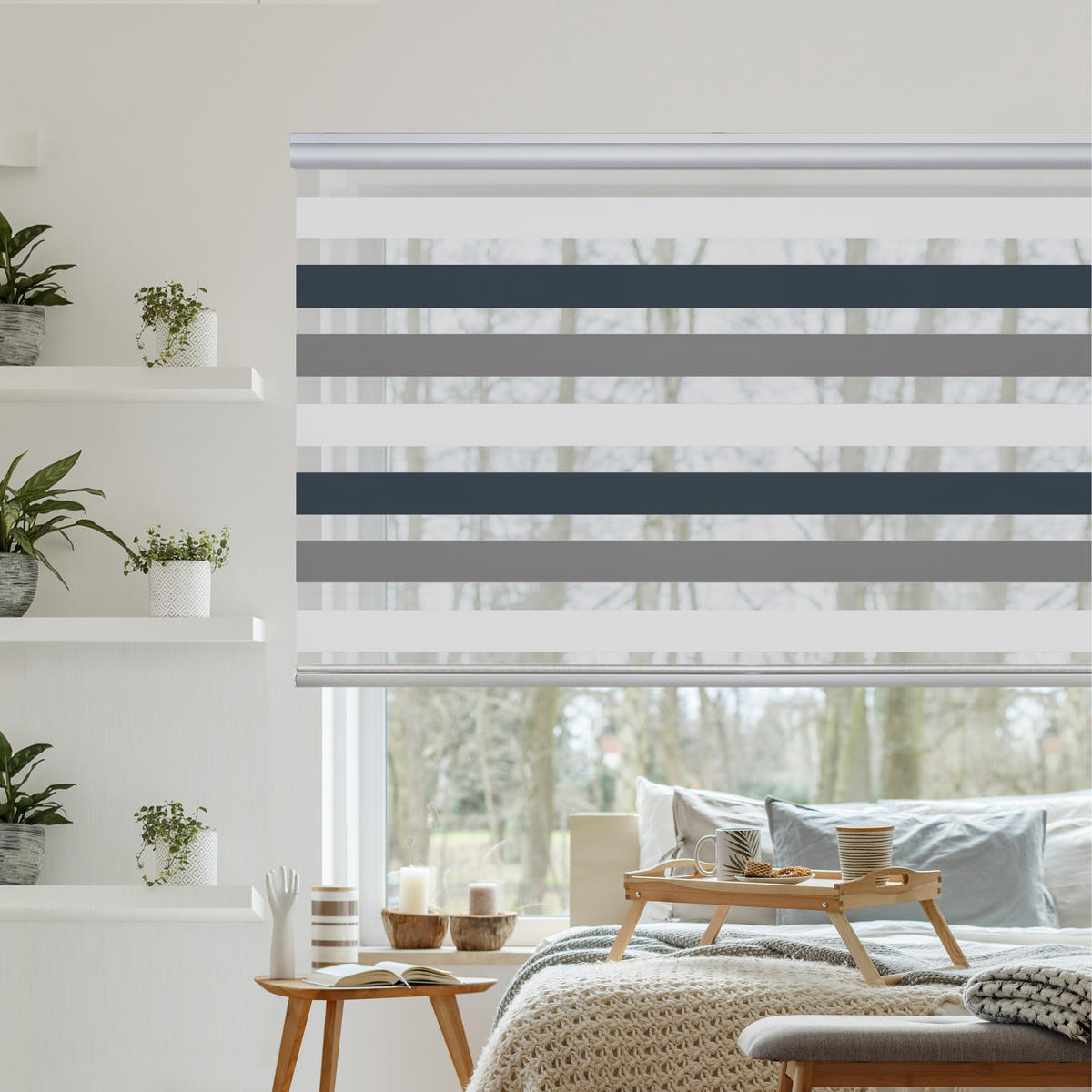 DOPPELROLLO Dreifarbig 80x250 cm - Multicolor, Kunststoff (80/250cm) - STORESDECO