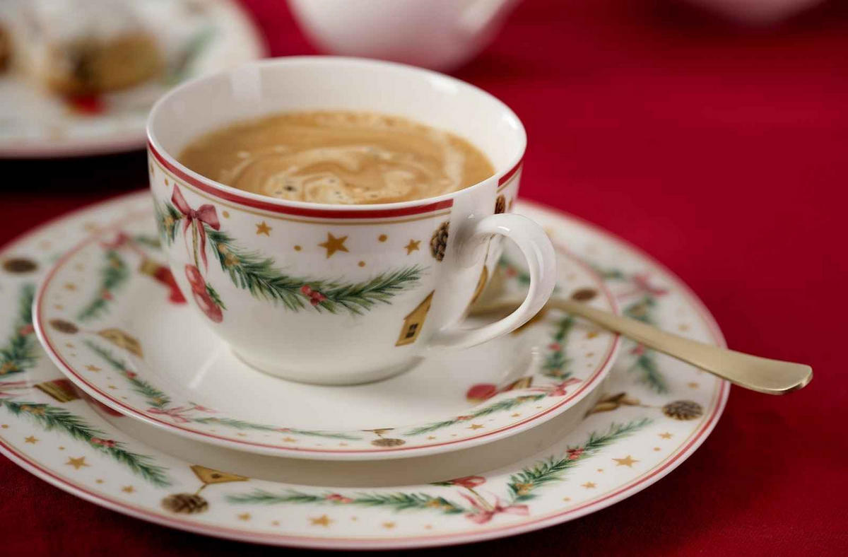 KAFFEETASSEN MIT UNTERTASSEN Holly bunt 250 ml 6er Set - Multicolor, Keramik (15.5/8/15.5cm) - Ritzenhoff Breker