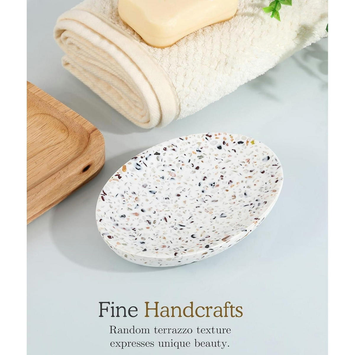SEIFENSCHALE Terrazzo Oval Harz 13,5 cm - Multicolor, Kunststoff (9.7/1.5/13.5cm)