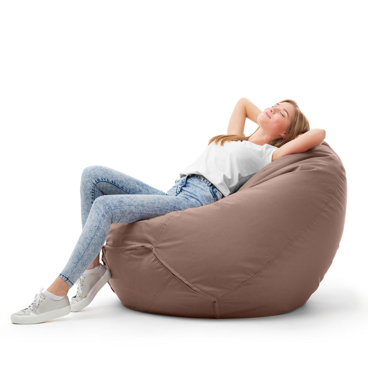 SITZSACK Classico S hellbraun - Hellbraun, Kunststoff (60/70/60cm) - Bruni