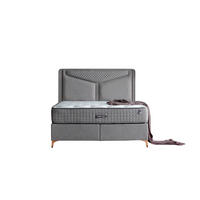 POLSTERBETT-SET Bronz 180x200 Grau - Bett inkl. Matratze - Grau, Metall (180/200cm) - Villa Möbel
