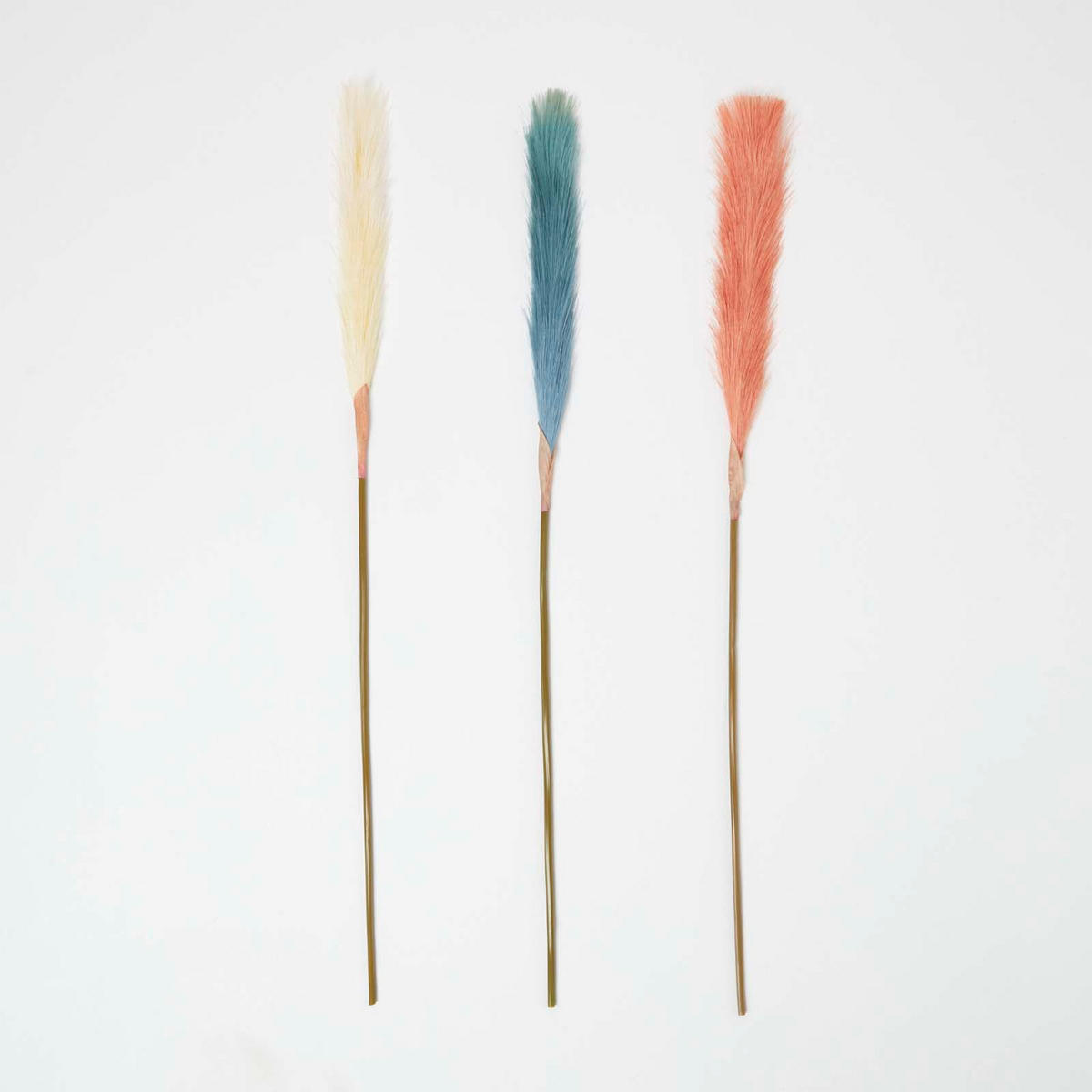 KUNSTZWEIGE Pampasgras farbig im 3er-Set, 71 cm - Multicolor, Kunststoff (78cm) - Homescapes