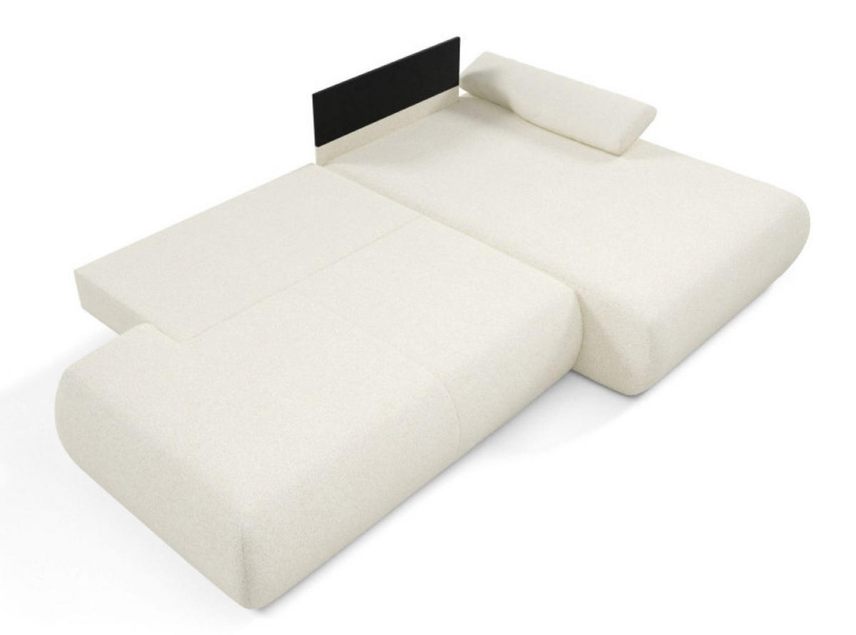 ECKSOFA Ecru PENTI Ausziehbar Mit Bettkasten Rechts - Ecru, Textil (173.5/286cm) - Sepro Meble