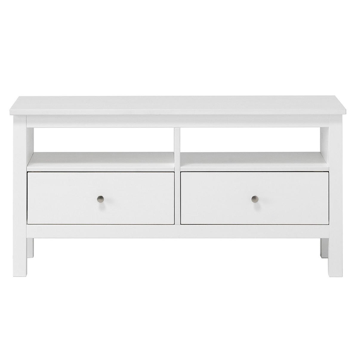 KOMMODE Massivholz 37/110/55 cm - Weiß, Holz (110/55/37cm) - hagge home