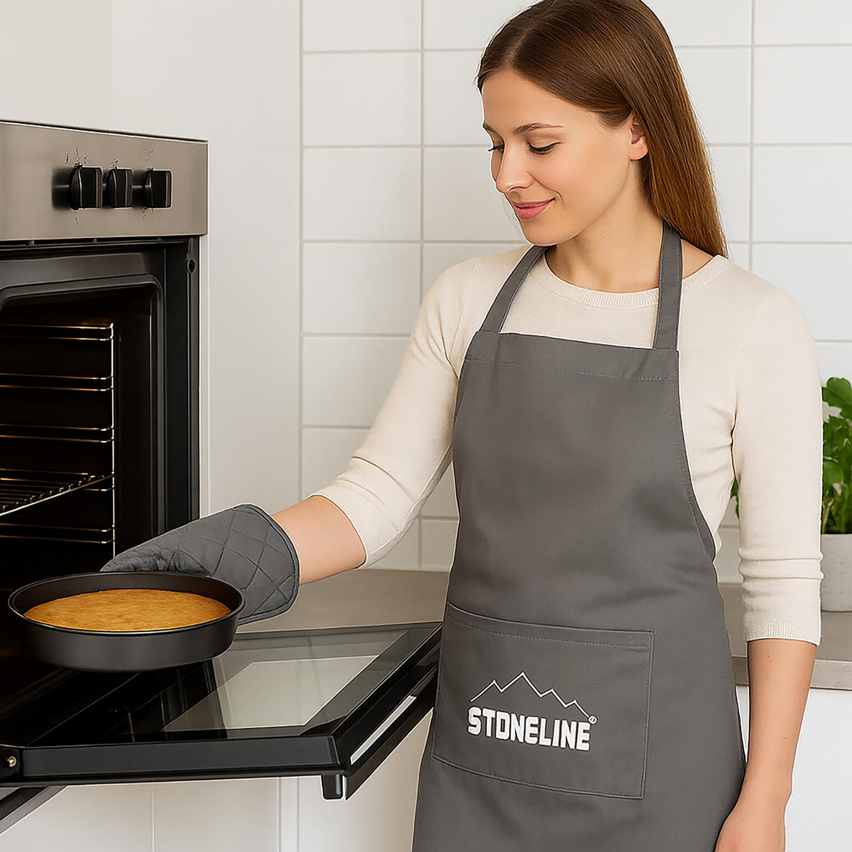 TOPFLAPPEN - Grau, Textil (18/25cm) - Stoneline