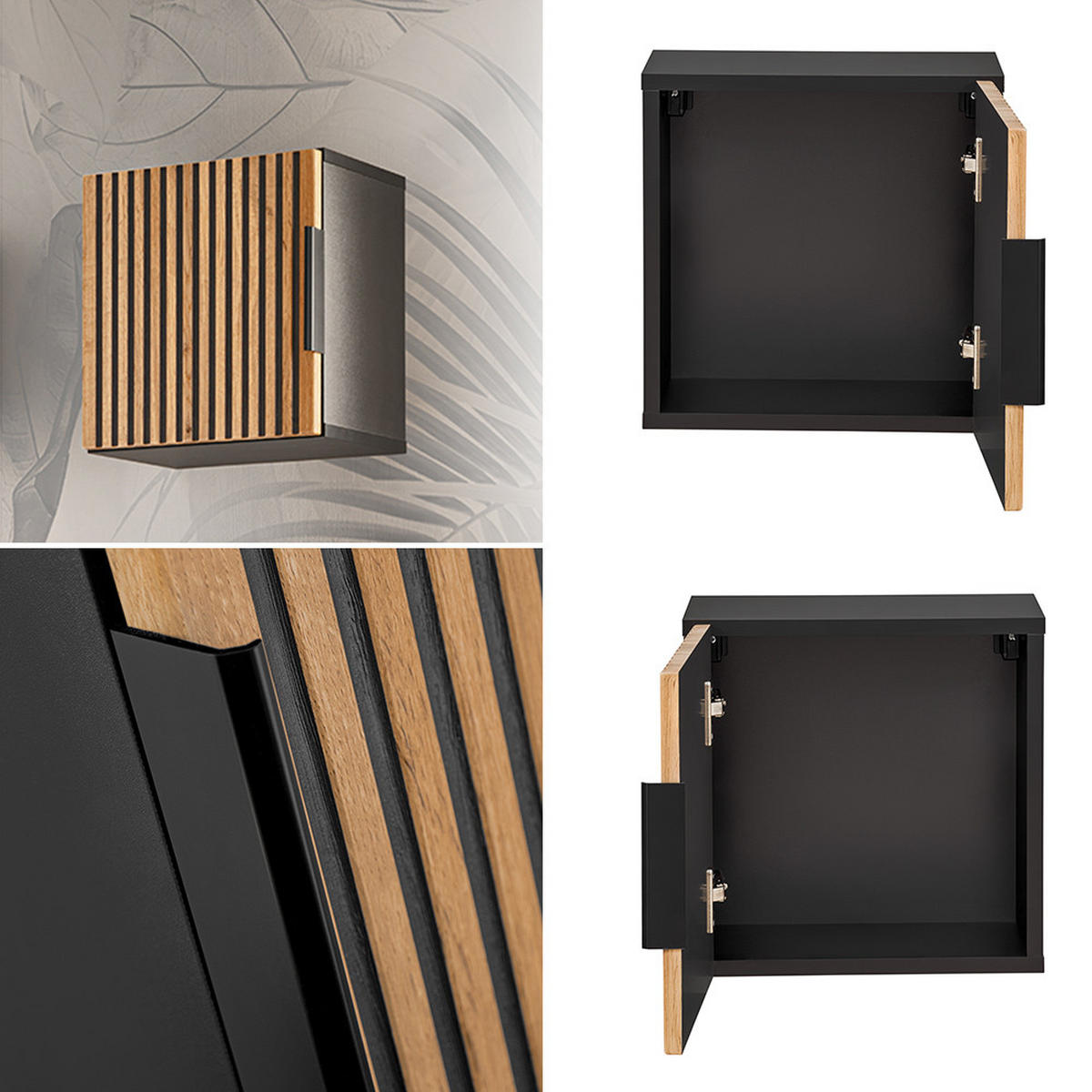 BADMÖBEL-SET 5-TLG. Xanten-56 - Braun, Holzwerkstoff (110/200/47cm) - Lomado