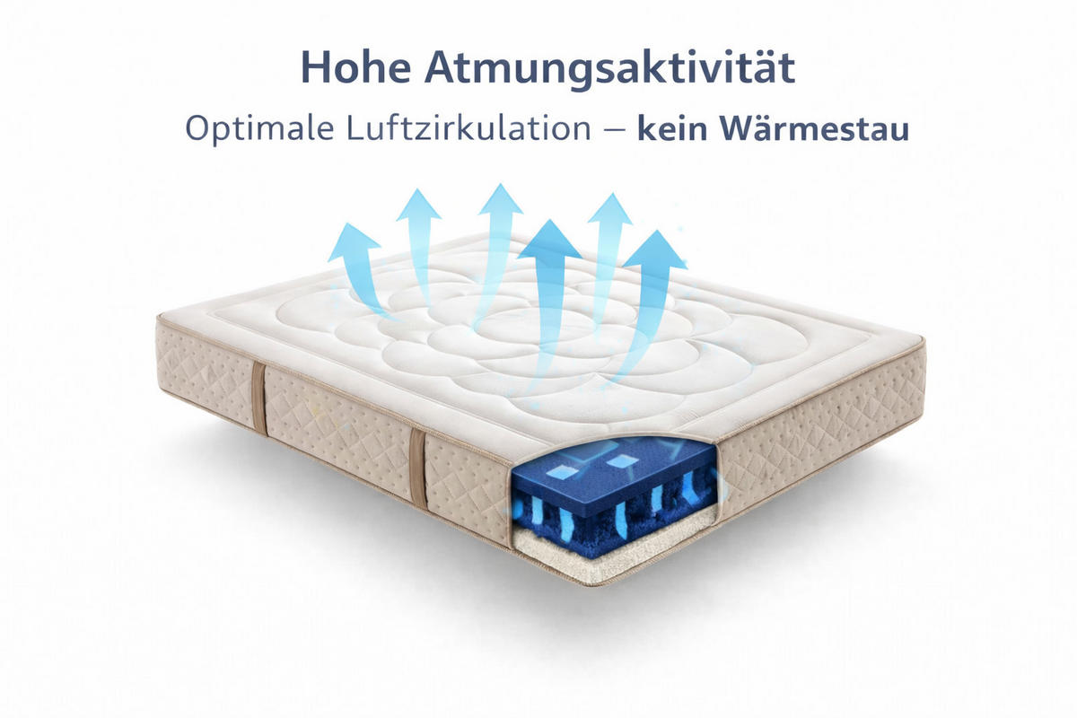 MATRATZE 90x190 Dream Repair - Weiß, Textil (90/190cm) - Simpur