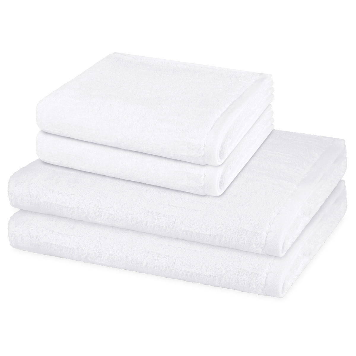 FROTTIERSET Premium 4-teilig - Weiß, Textil (50/100cm) - Ross