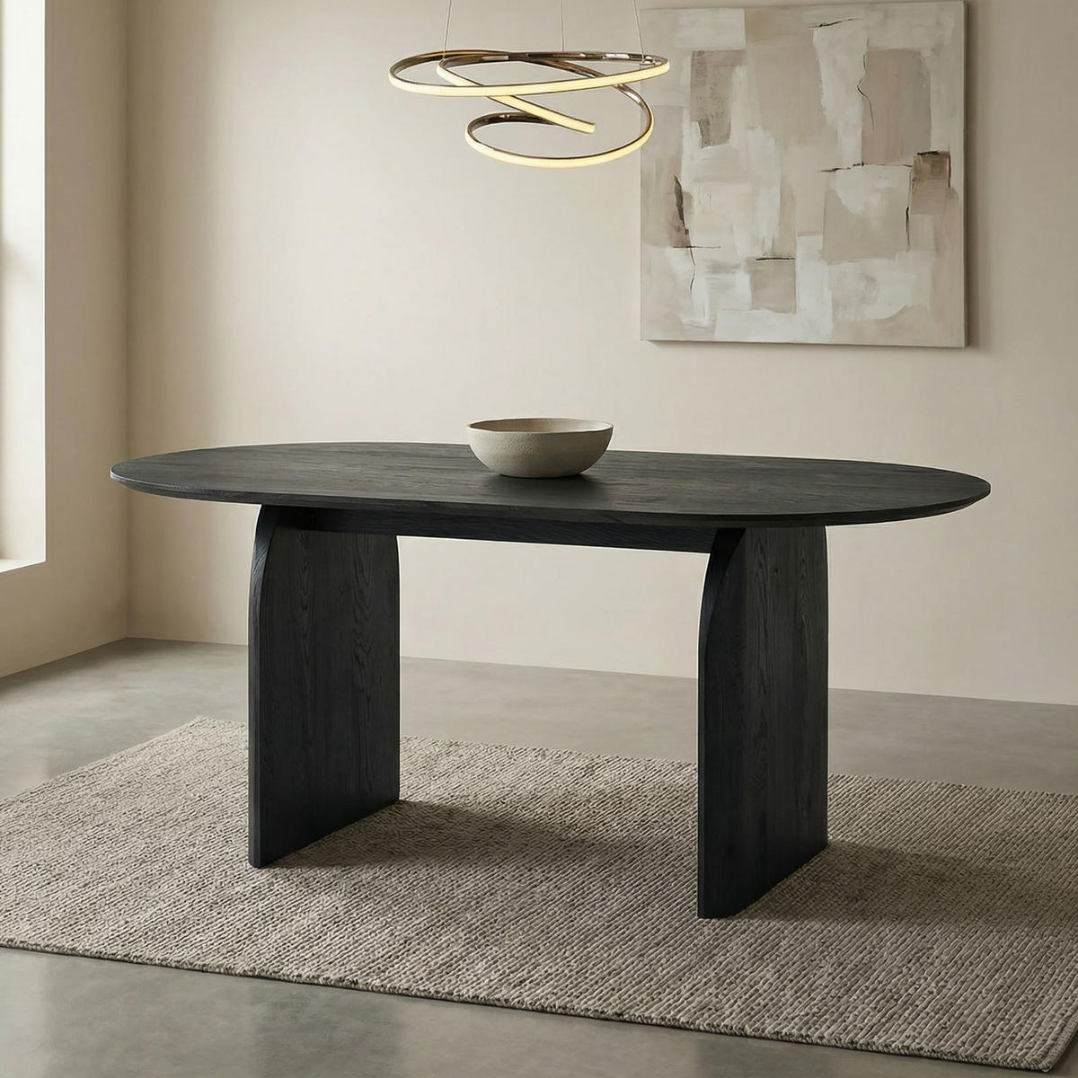 ESSTISCH MALA schwarz - Schwarz, Holzwerkstoff (90/180/76cm) - IDIMEX