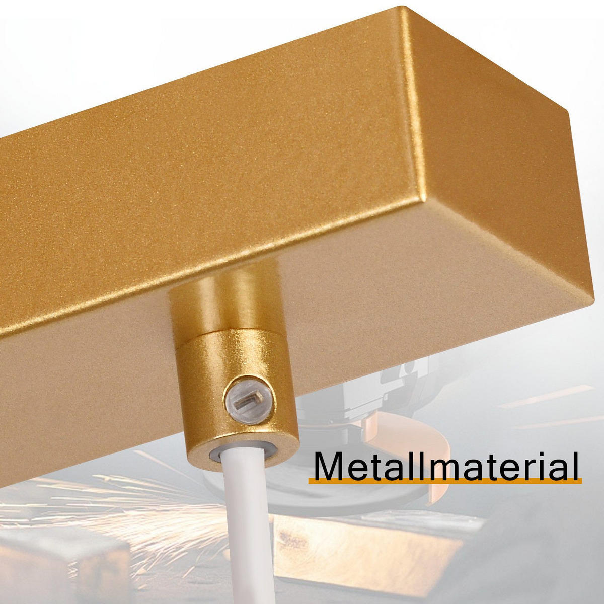 HÄNGELEUCHTE Syrvu 20.0/182.0/70.0 cm - Weiß, Metall (70/20/182cm) - ZMH