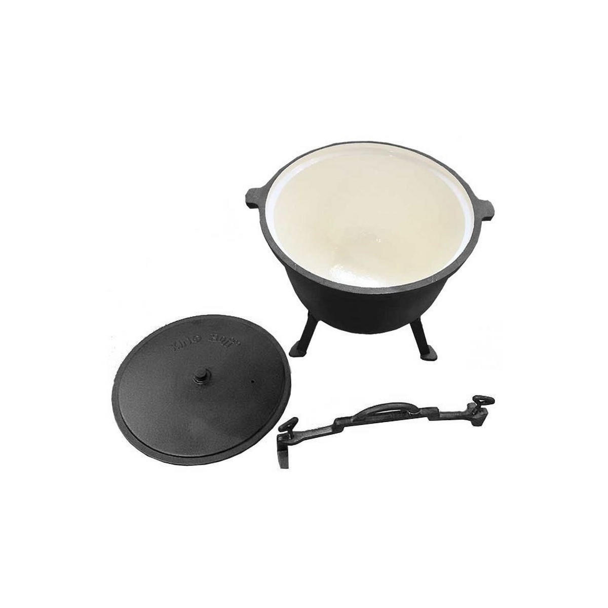 TOPF Graphit 32/32/35 cm KH2242 - Graphitfarben, Metall (32cm) - Kinghoff 